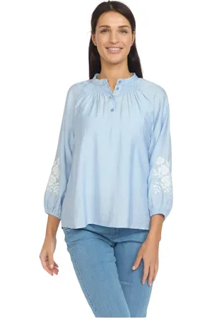 2-Biz Donna, Camicette , Blu, M, new