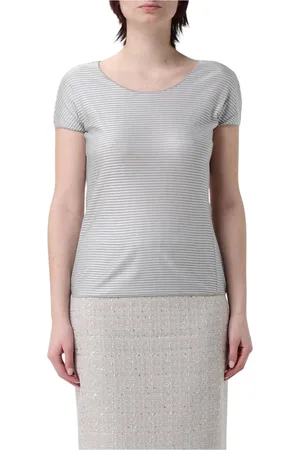 Emporio Armani Donna, Top, Grigio, M, new