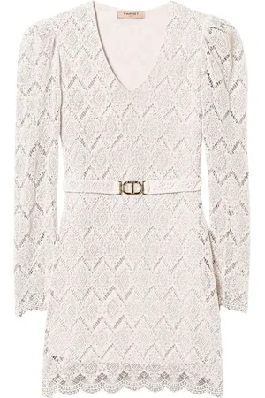 Twin-Set Donna, Abiti, Bianco, S, new