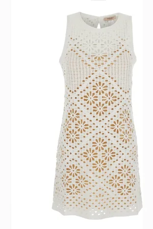 Twin-Set Donna, Abiti, Bianco, L, new