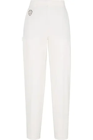 Brunello Cucinelli Donna, Pantaloni, Bianco, S, new