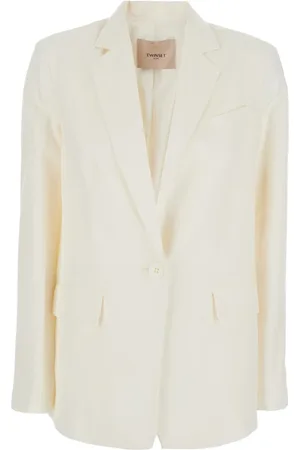 Twin-Set Donna, Giacche, Bianco, M, new