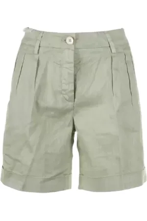 RE-HASH Donna, Pantaloncini, Verde, W32, new