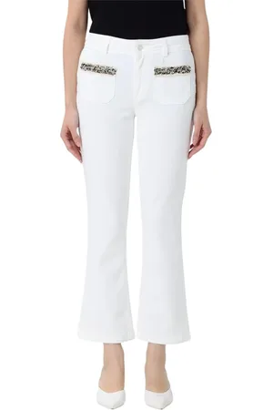 Liu Jo Donna, Pantaloni, Bianco, W32, new