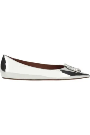 Amina Muaddi Donna, Scarpe, Grigio, 36 EU, new