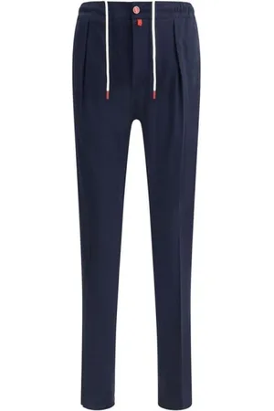 Kiton Uomo, Pantaloni, Blu, W32, new