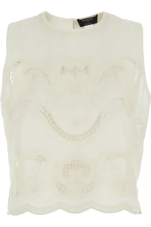 Twin-Set Donna, Top, Bianco, XS, new