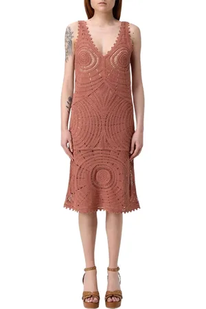 Twin-Set Donna, Abiti, Marrone, S, new