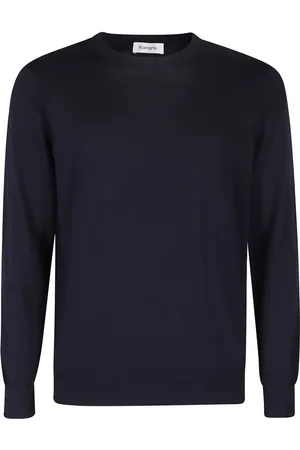 KANGRA CASHMERE Uomo, Maglie, Blu, L, new