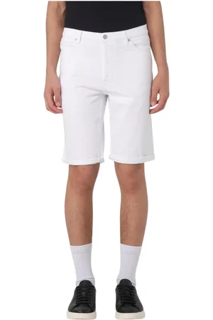 HUGO BOSS Uomo, Pantaloncini, Bianco, W33, new