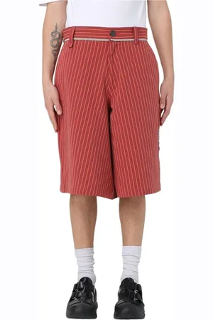 MARTINE ROSE Uomo, Pantaloncini, Rosso, L, new