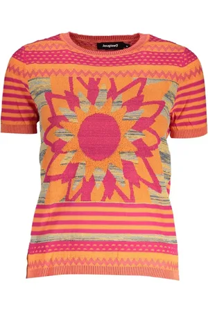 Desigual Donna, Maglie, Arancione, 2Xl, new
