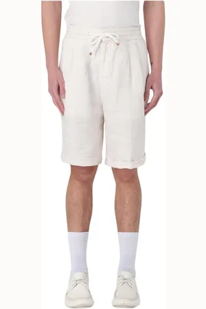 Brunello Cucinelli Uomo, Pantaloncini, Bianco, L, new