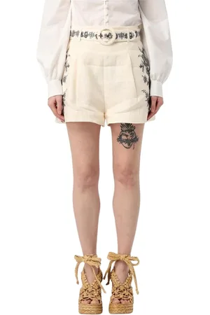 ZIMMERMANN Donna, Pantaloncini, Bianco, M, new