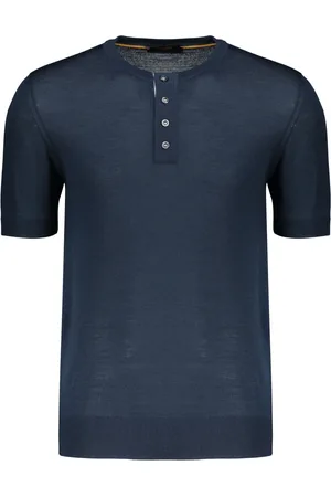 MOORER Uomo, Maglie, Blu, 5Xl, new