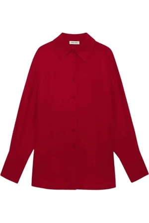 ANINE BING Donna, Camicette , Rosso, M, new