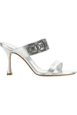 Manolo Blahnik Donna, Scarpe, Bianco, 38 EU, new