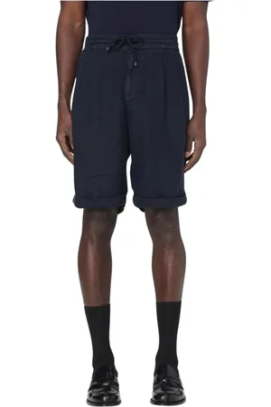 Brunello Cucinelli Uomo, Pantaloncini, Blu, M, new
