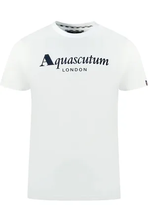 Aquascutum Uomo, Top, Bianco, L, new