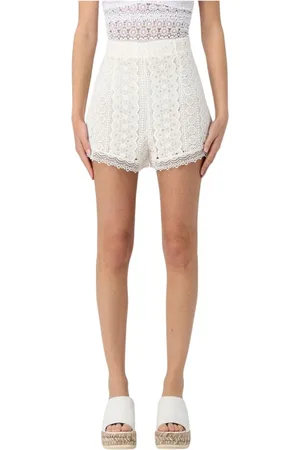 CHARO RUIZ IBIZA Donna, Pantaloncini, Bianco, XS, new