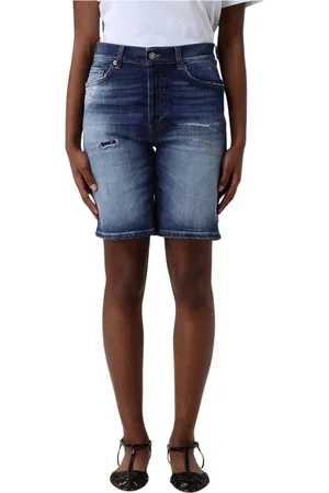 Dondup Donna, Pantaloncini, Blu, W29, new