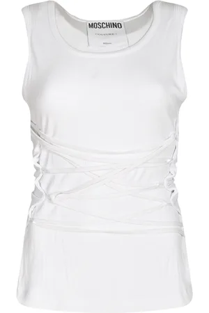 Moschino Donna, Top, Bianco, L, new