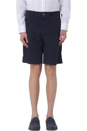 Brunello Cucinelli Uomo, Pantaloncini, Blu, XL, new