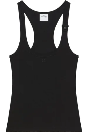 Courrèges Donna, Top, Nero, M, new