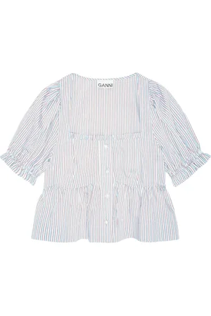Ganni Donna, Camicette , Blu, M, new