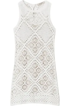 Twin-Set Donna, Abiti, Bianco, M, new