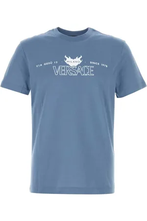 VERSACE Uomo, Top, Blu, S, new