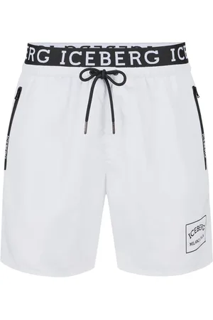 Iceberg Uomo, Costumi da bagno, Bianco, XL, new