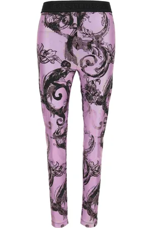 VERSACE Donna, Pantaloni, Viola, XS, new
