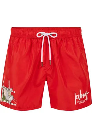 Iceberg Uomo, Costumi da bagno, Rosso, XL, new