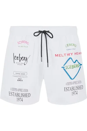 Iceberg Uomo, Costumi da bagno, Bianco, 2Xl, new