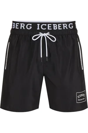 Iceberg Uomo, Costumi da bagno, Nero, XL, new