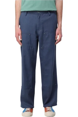 Brain Dead Uomo, Pantaloni, Blu, L, new