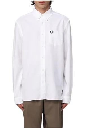 Fred Perry Uomo, Magliette, Bianco, L, new
