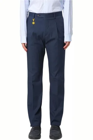 Manuel Ritz Uomo, Pantaloni, Blu, L, new