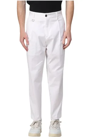 Paolo Pecora Uomo, Pantaloni, Bianco, M, new