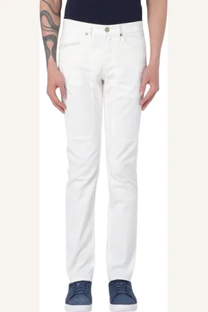 Jeckerson Uomo, Pantaloni, Bianco, W28, new