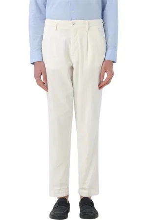 RE-HASH Uomo, Pantaloni, Bianco, W31, new