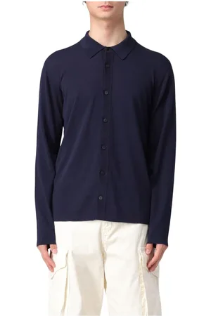 Roberto Collina Uomo, Maglie, Blu, 2Xl, new