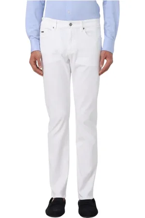 HUGO BOSS Uomo, Jeans, Bianco, W38, new
