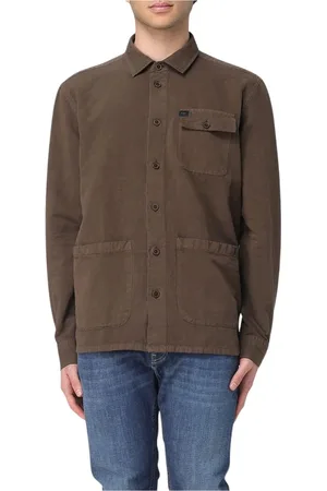 FAY Uomo, Magliette, Marrone, L, new