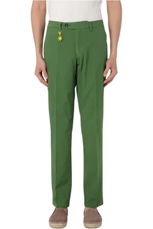 Manuel Ritz Uomo, Pantaloni, Verde, XL, new