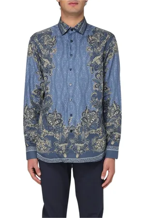 Etro Uomo, Magliette, Blu, XL, new
