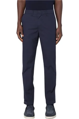 FAY Uomo, Pantaloni, Blu, W31, new