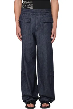 DRIES VAN NOTEN Uomo, Pantaloni, Blu, L, new