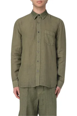 120% Lino Uomo, Magliette, Verde, S, new